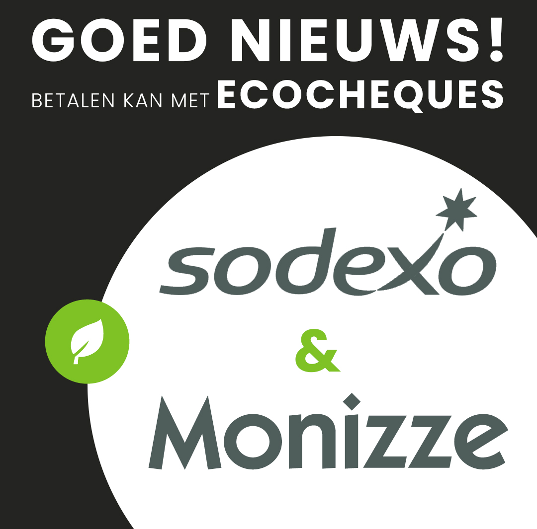 Goed Nieuws! Betalen kan nu ook online met Sodexo en Monizze. Ecocheques en Cadeaucheques!